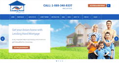 Desktop Screenshot of lendinghandmortgage.com